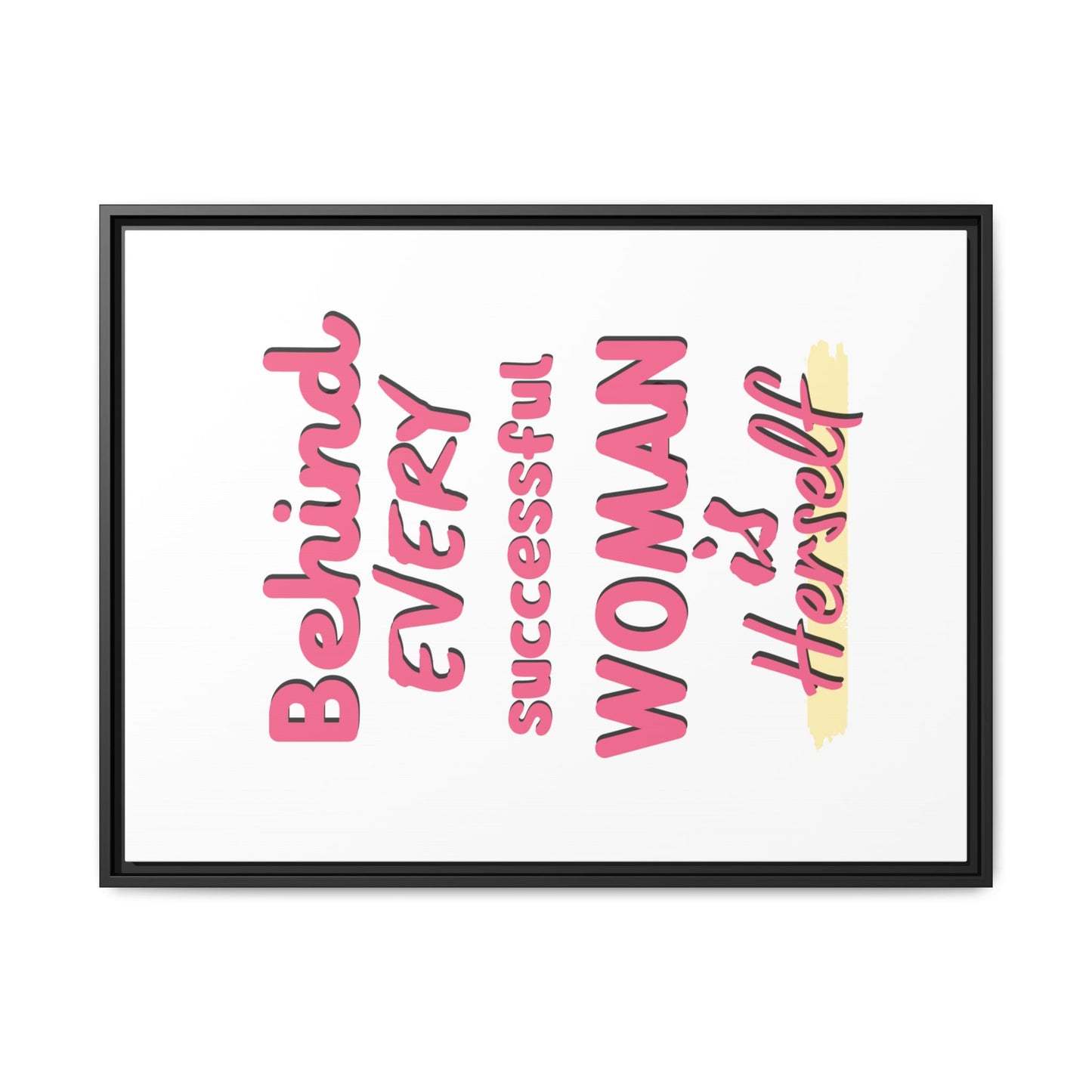 Matte Canvas, Framed (Multi-color)
