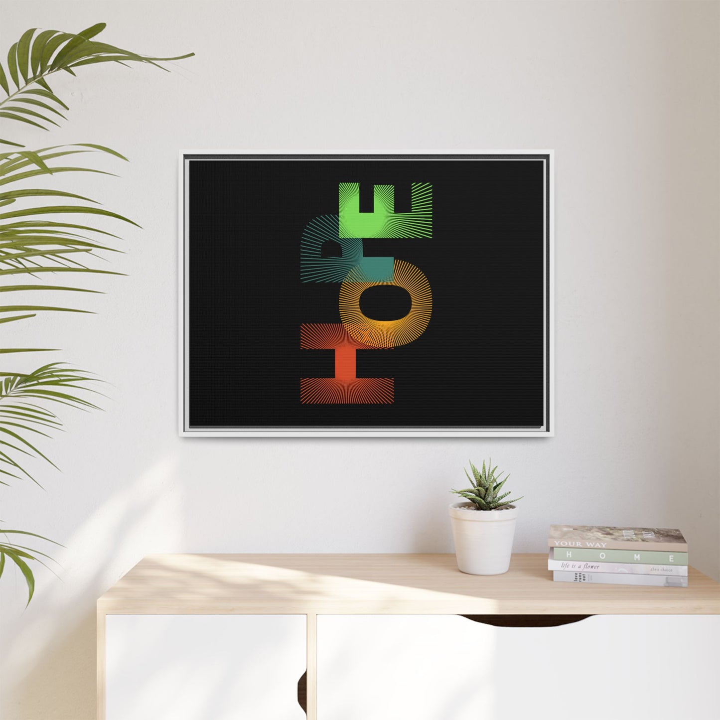 Matte Canvas, Framed (Multi-color)