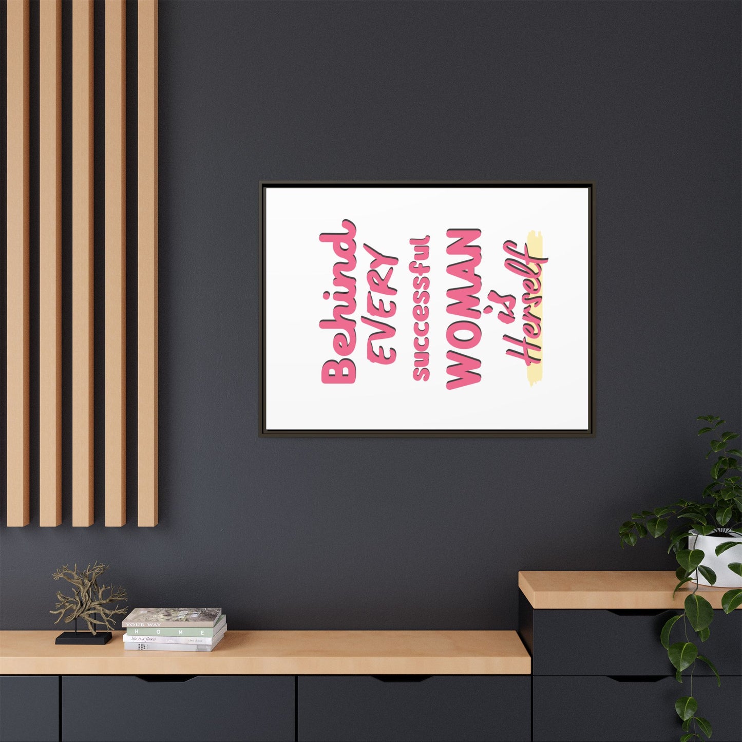 Matte Canvas, Framed (Multi-color)