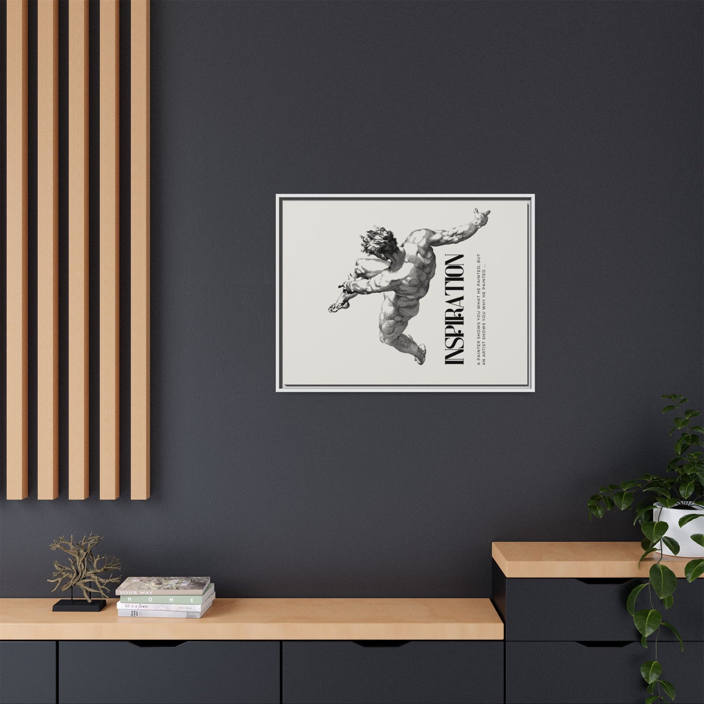 Matte Canvas, Framed (Multi-color)