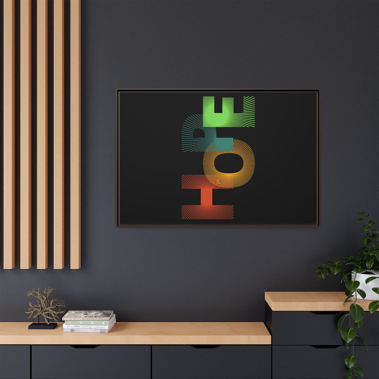 Matte Canvas, Framed (Multi-color)