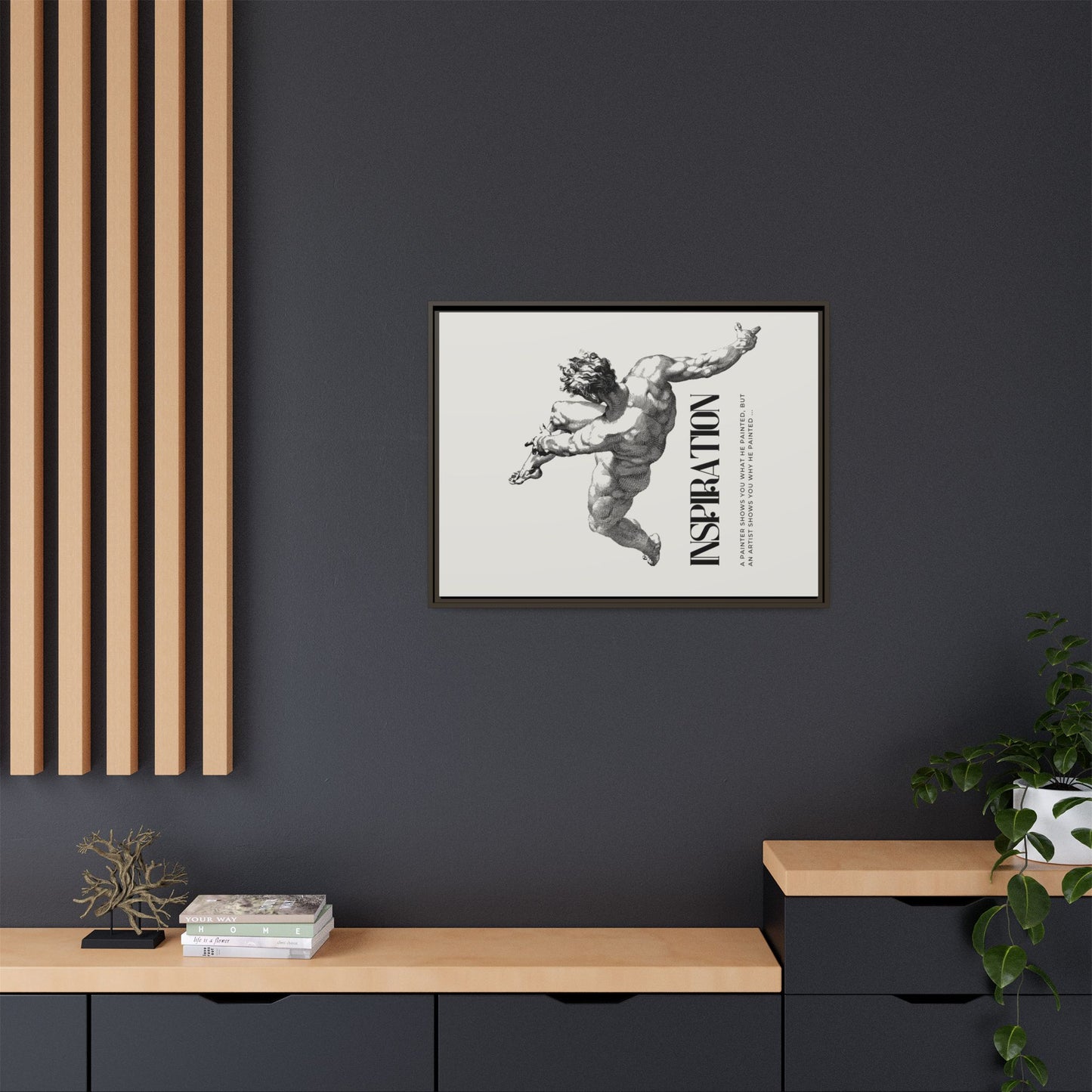Matte Canvas, Framed (Multi-color)