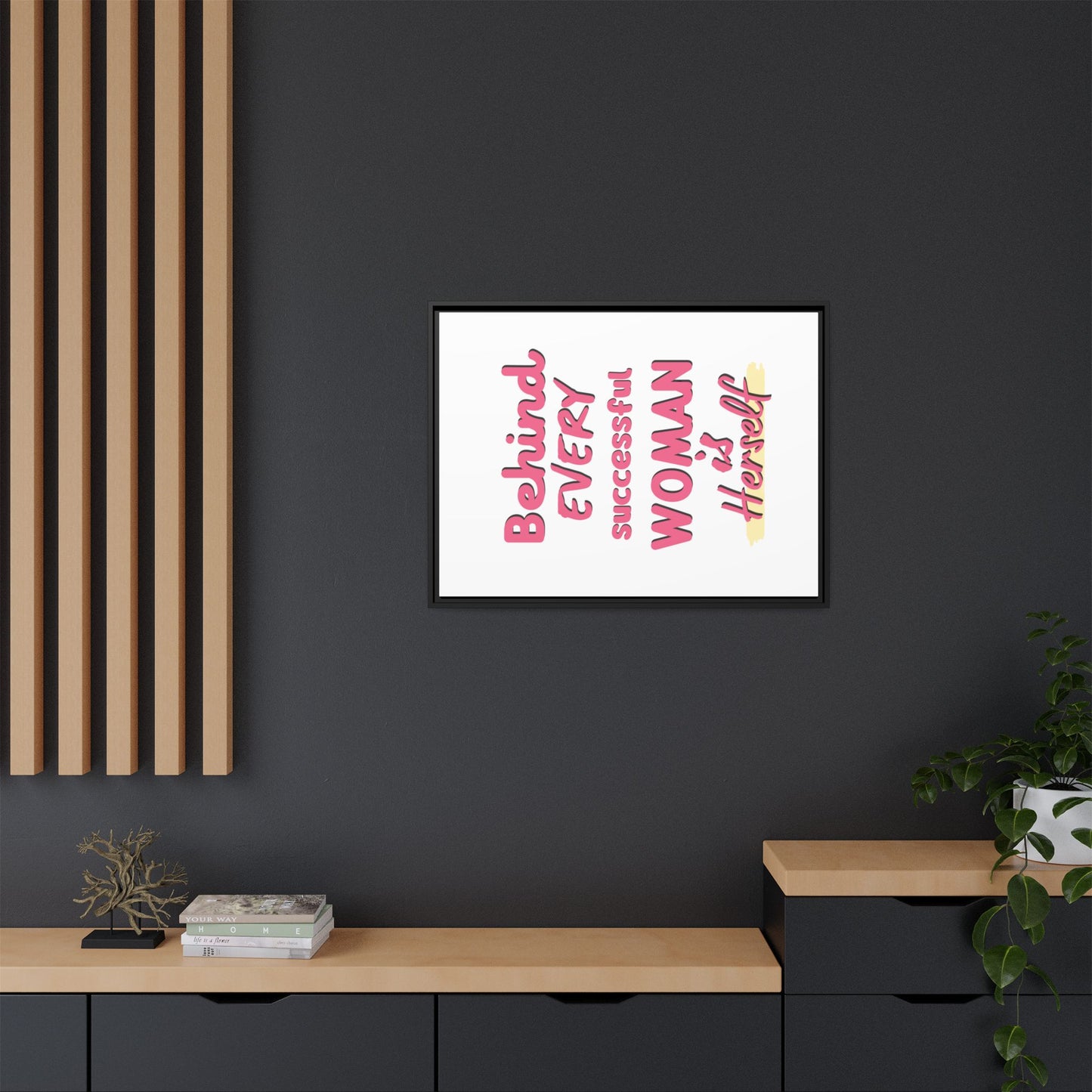Matte Canvas, Framed (Multi-color)