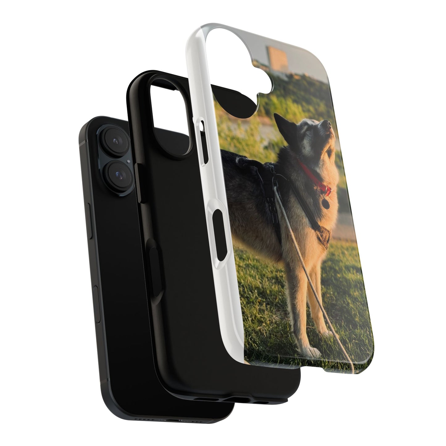 Dog Lovers Tough Phone Case, Pet Owner Gift, Customizable Dog Photo Case, Animal Lover Accessory, Durable Phone Cover