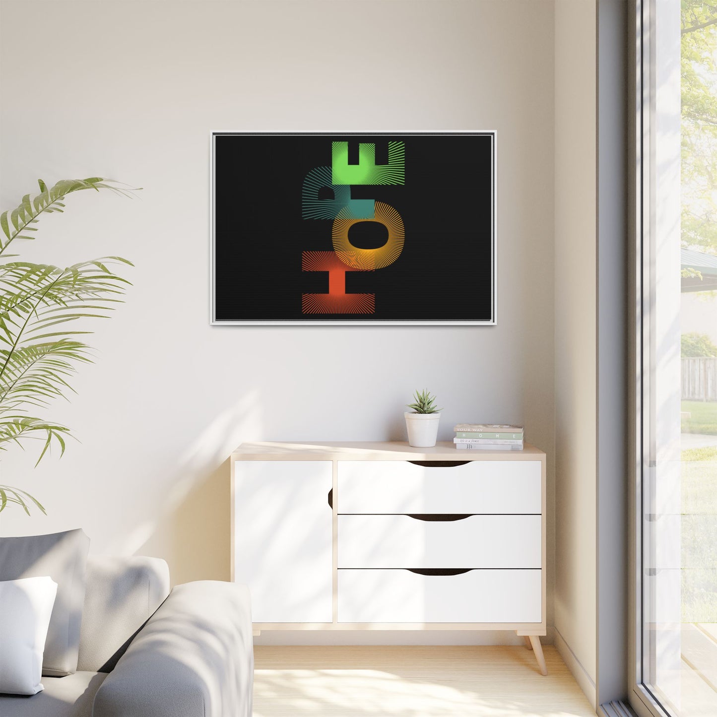 Matte Canvas, Framed (Multi-color)