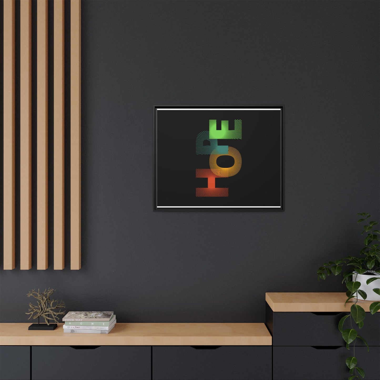 Matte Canvas, Framed (Multi-color)