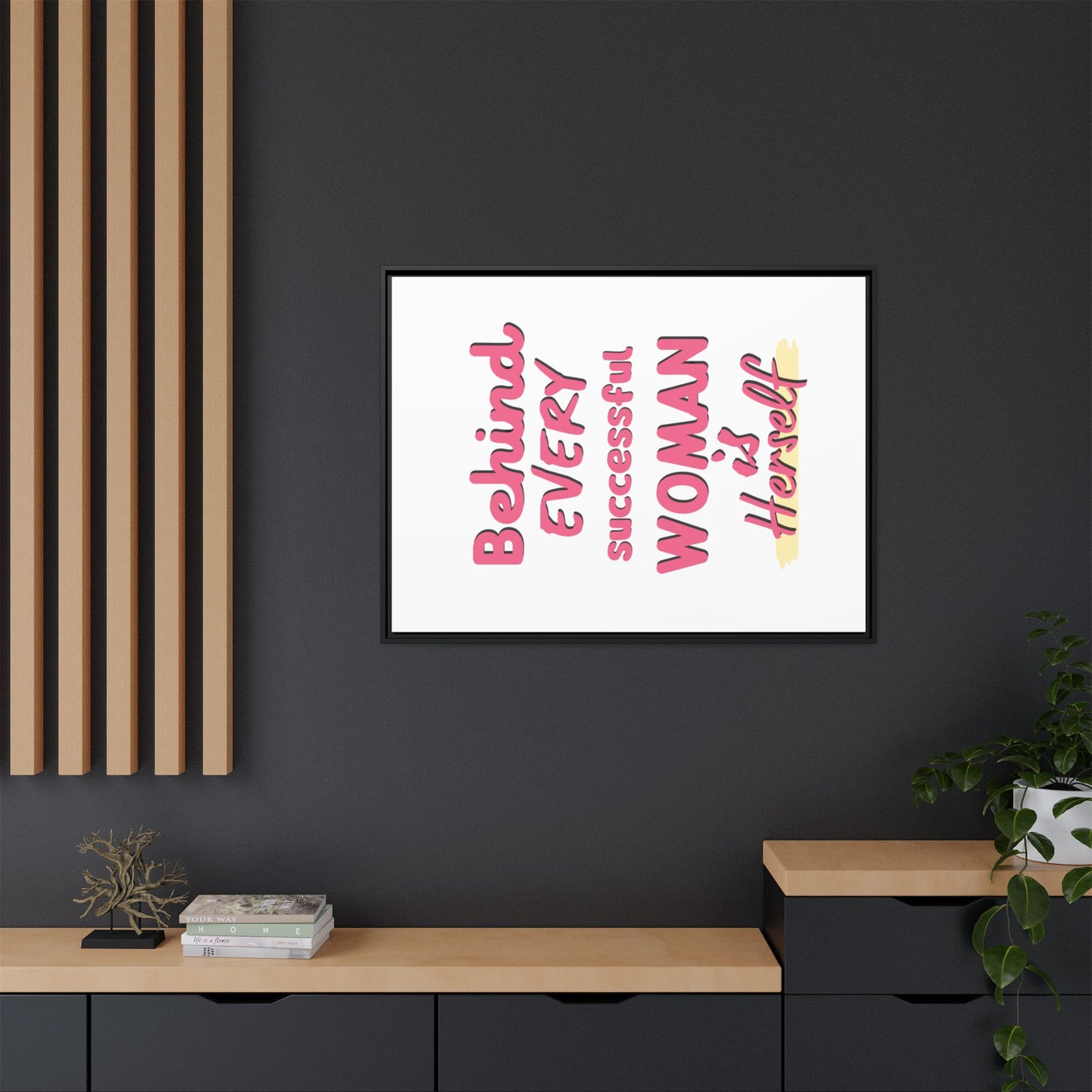 Matte Canvas, Framed (Multi-color)