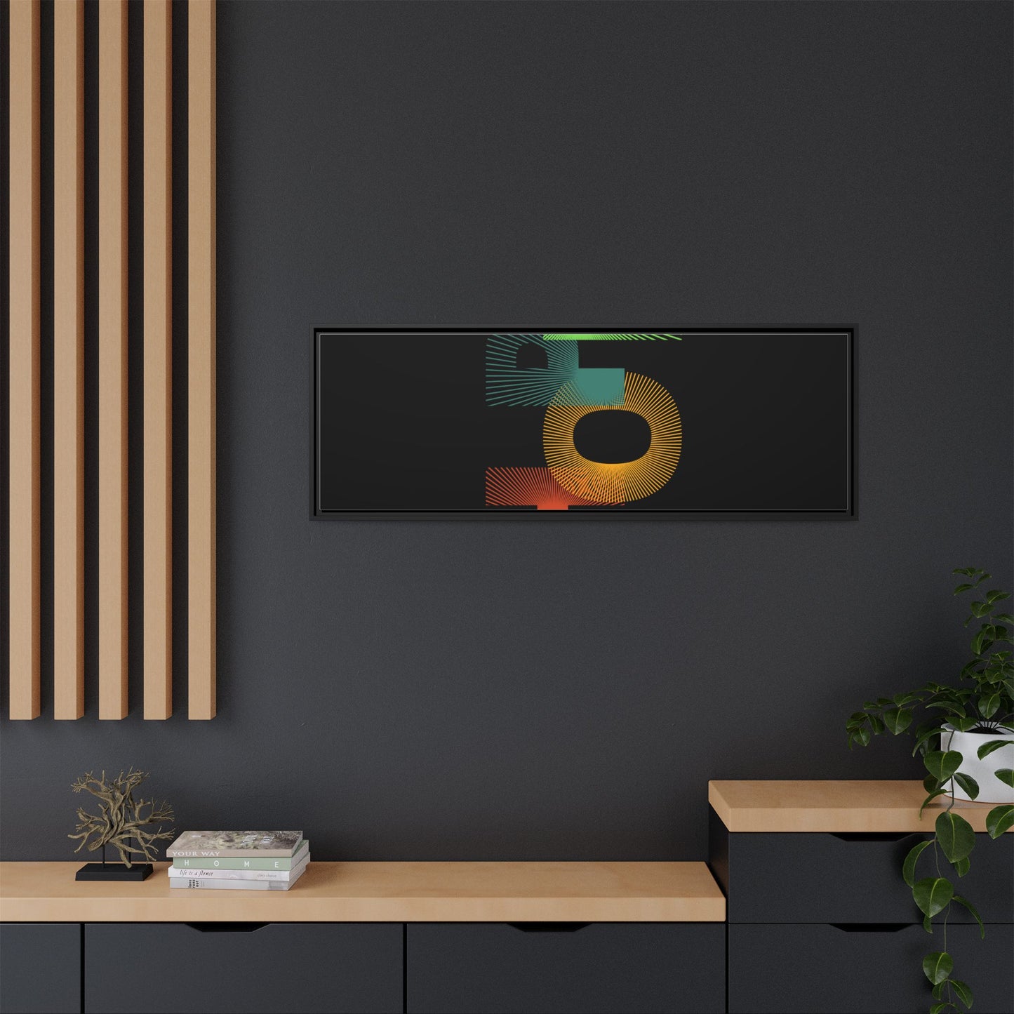 Matte Canvas, Framed (Multi-color)