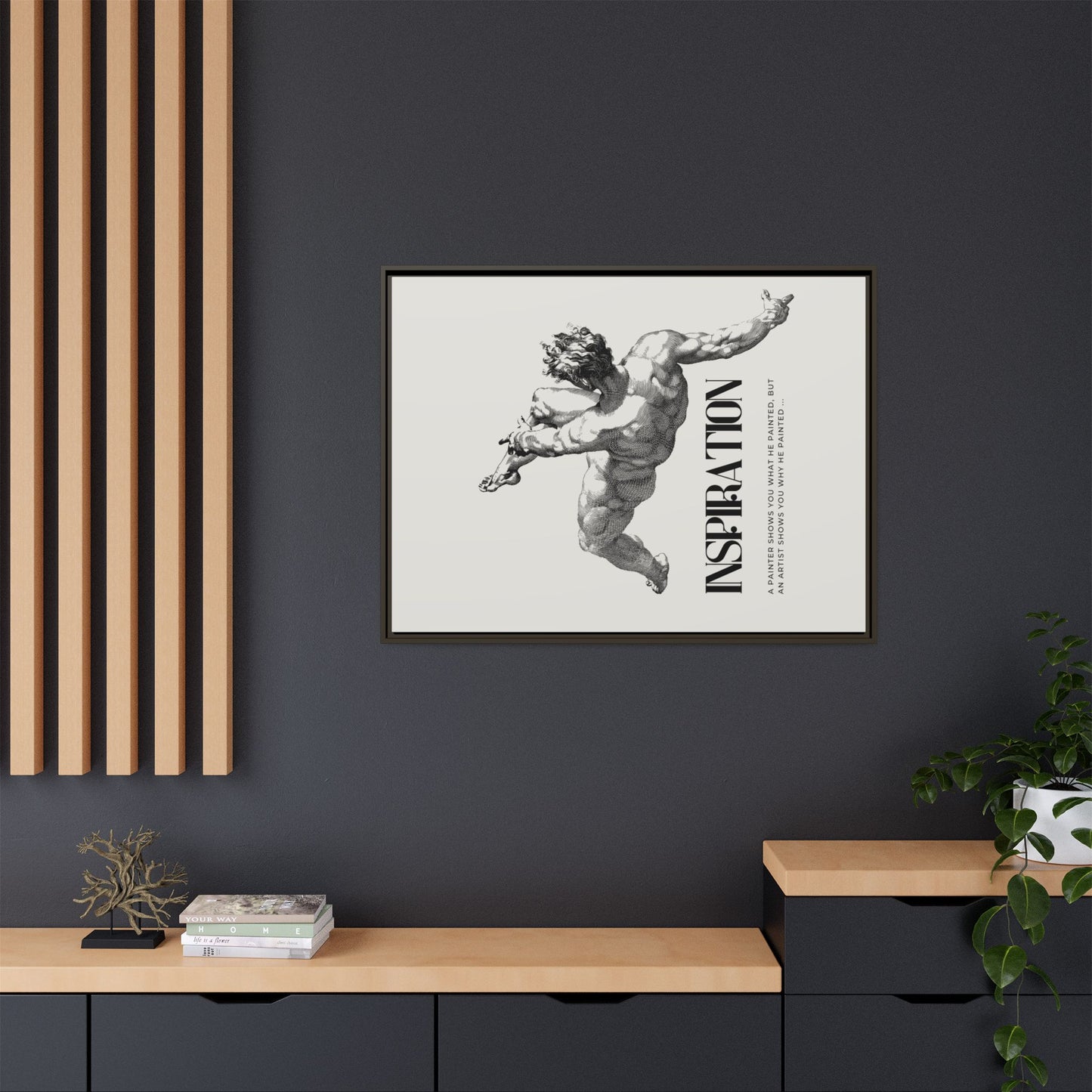 Matte Canvas, Framed (Multi-color)