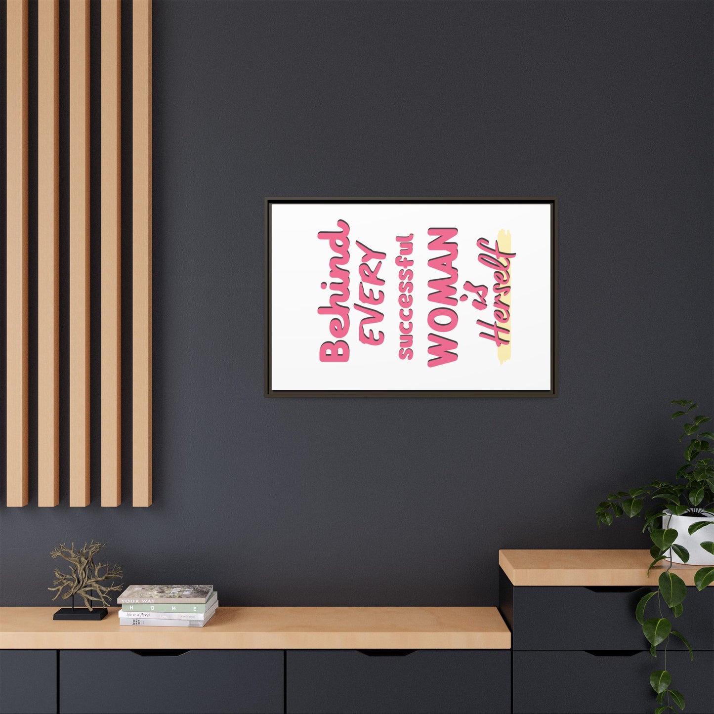 Matte Canvas, Framed (Multi-color)