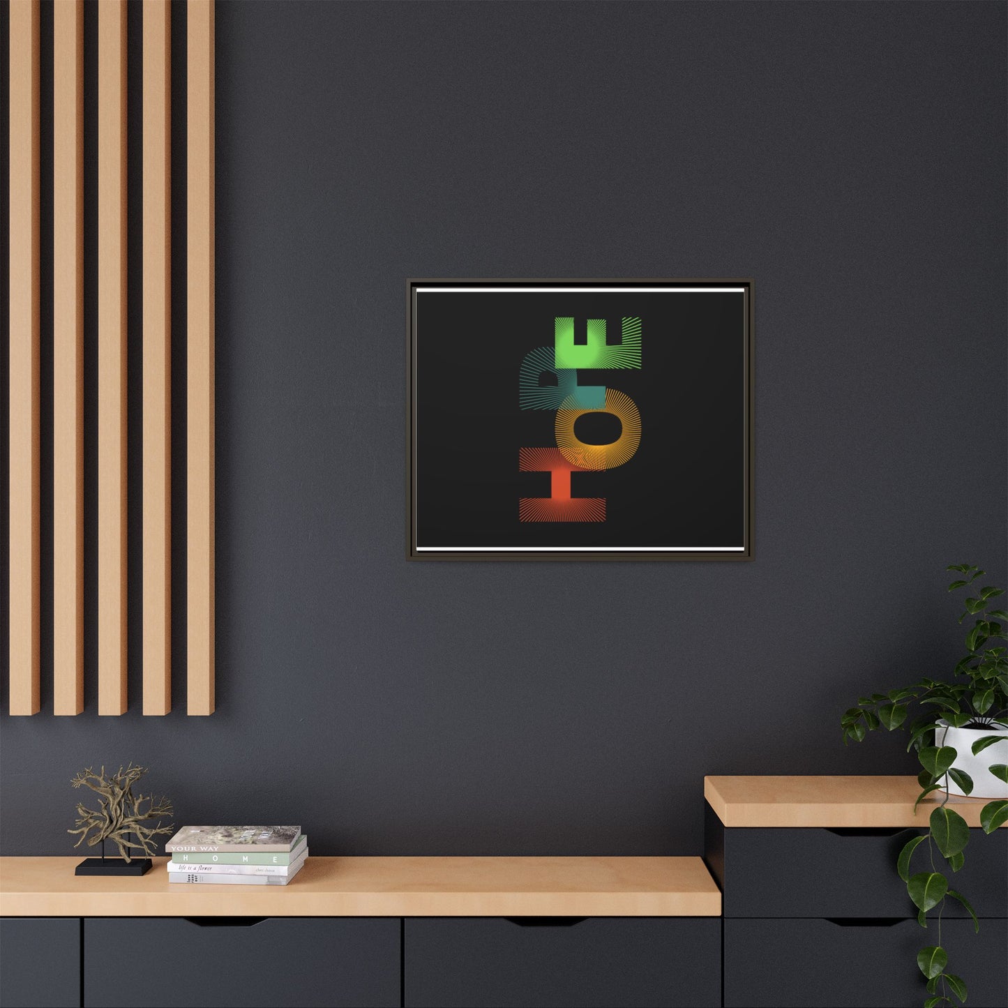 Matte Canvas, Framed (Multi-color)