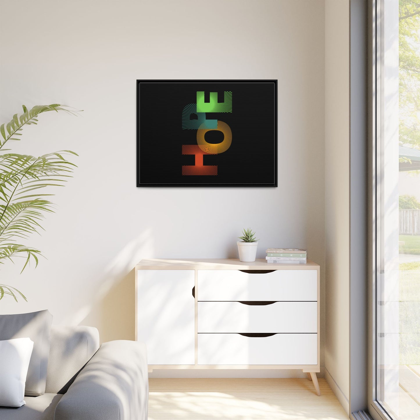 Matte Canvas, Framed (Multi-color)