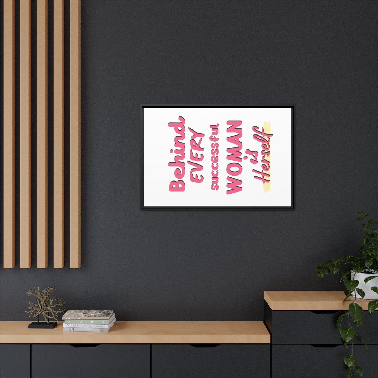Matte Canvas, Framed (Multi-color)