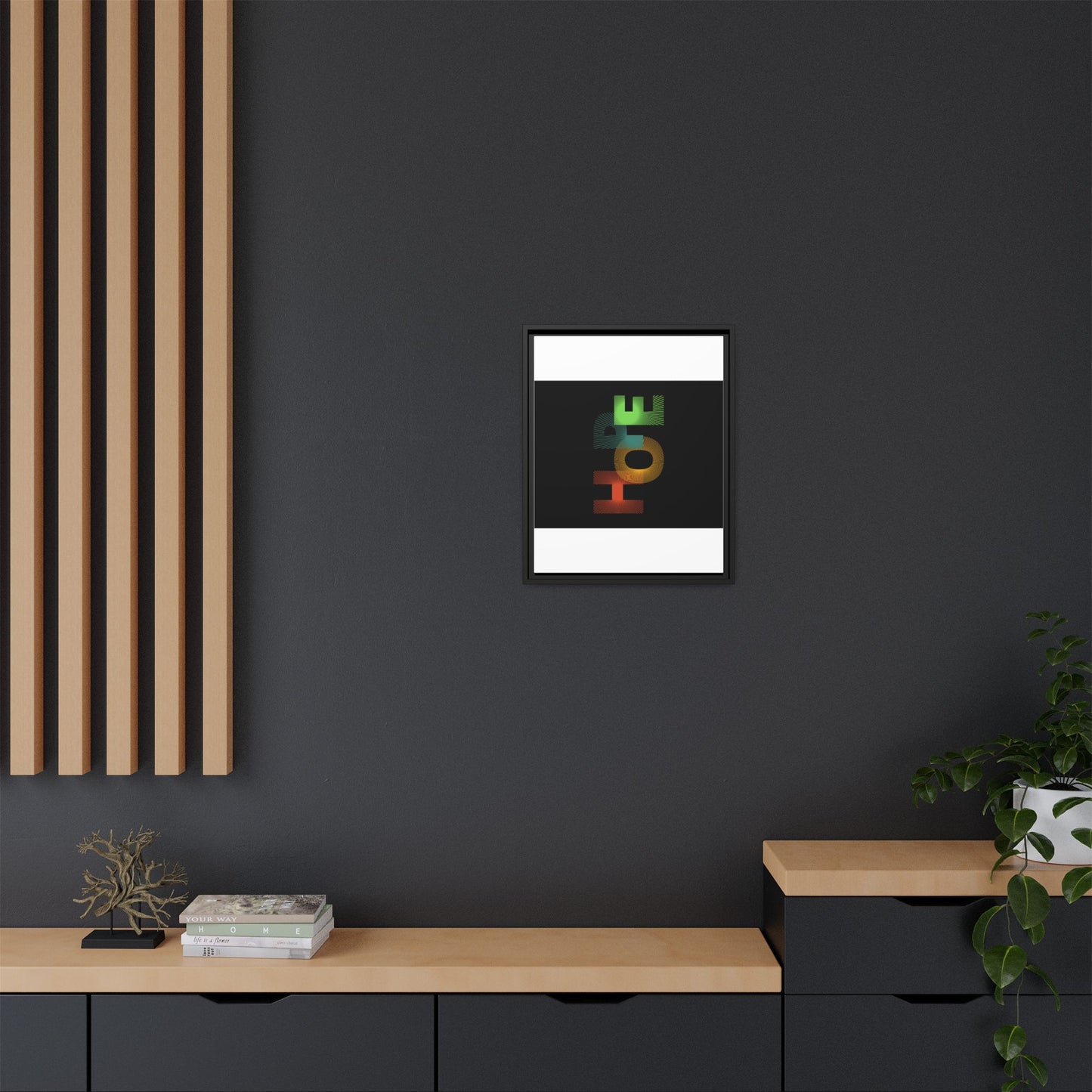 Matte Canvas, Framed (Multi-color)