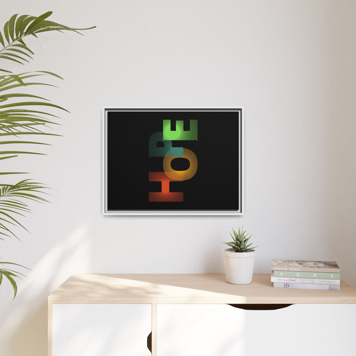 Matte Canvas, Framed (Multi-color)