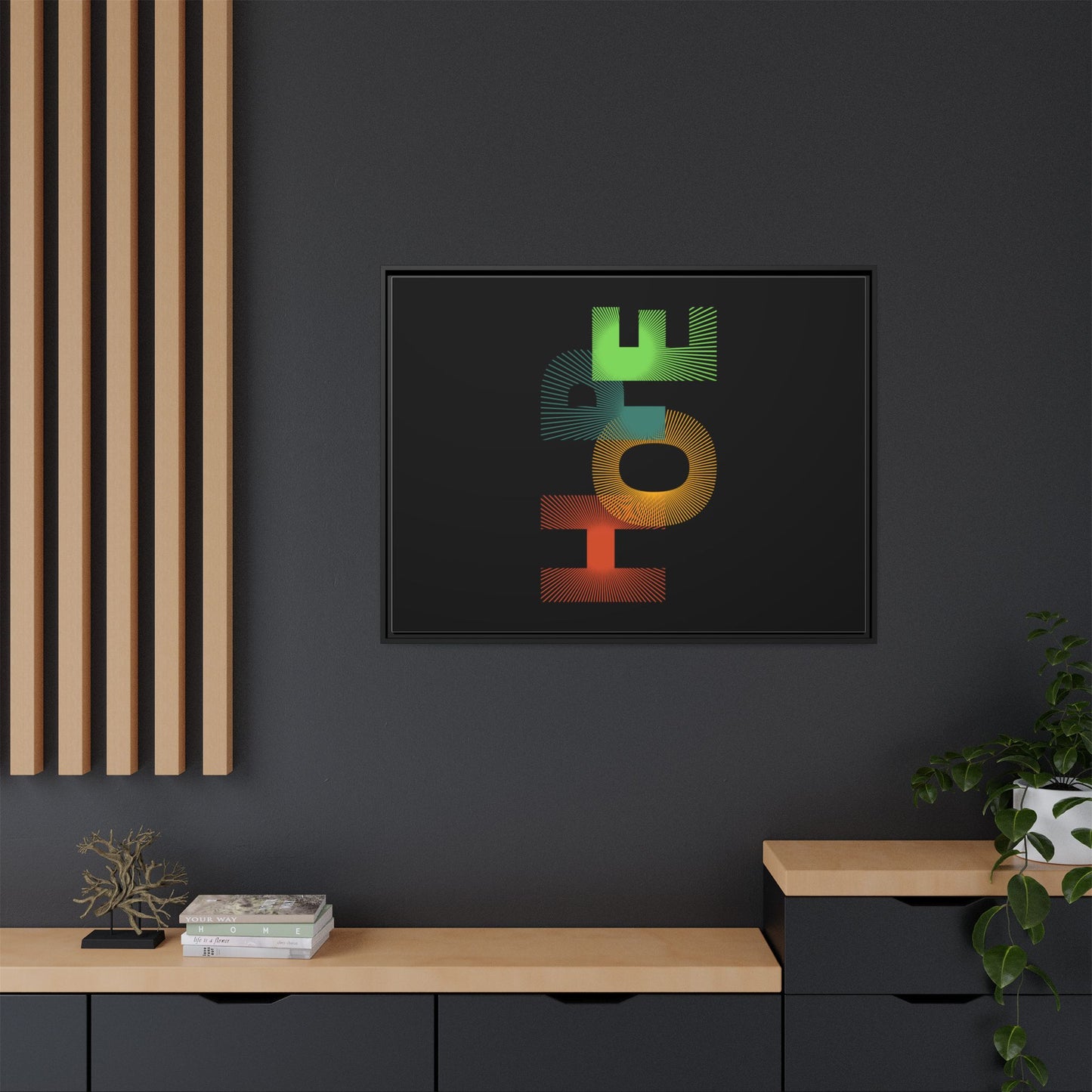 Matte Canvas, Framed (Multi-color)