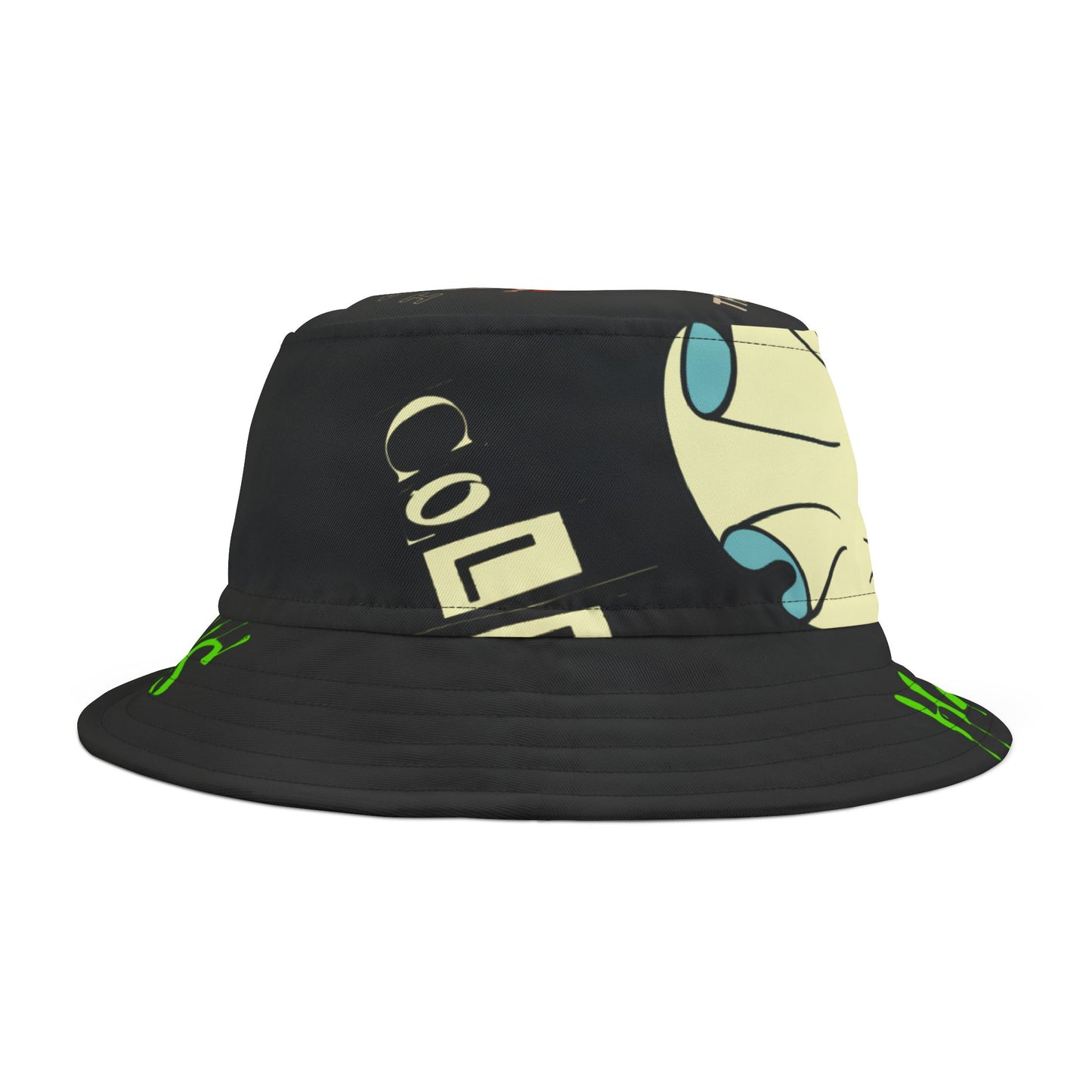Halloween Bucket Hat, Spooky AOP Hat, Unique Gift for Fall, Trendy Hat for Costume Parties, Retro Style Headwear