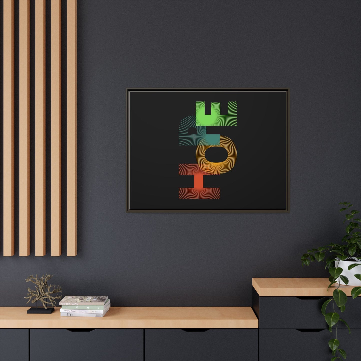 Matte Canvas, Framed (Multi-color)