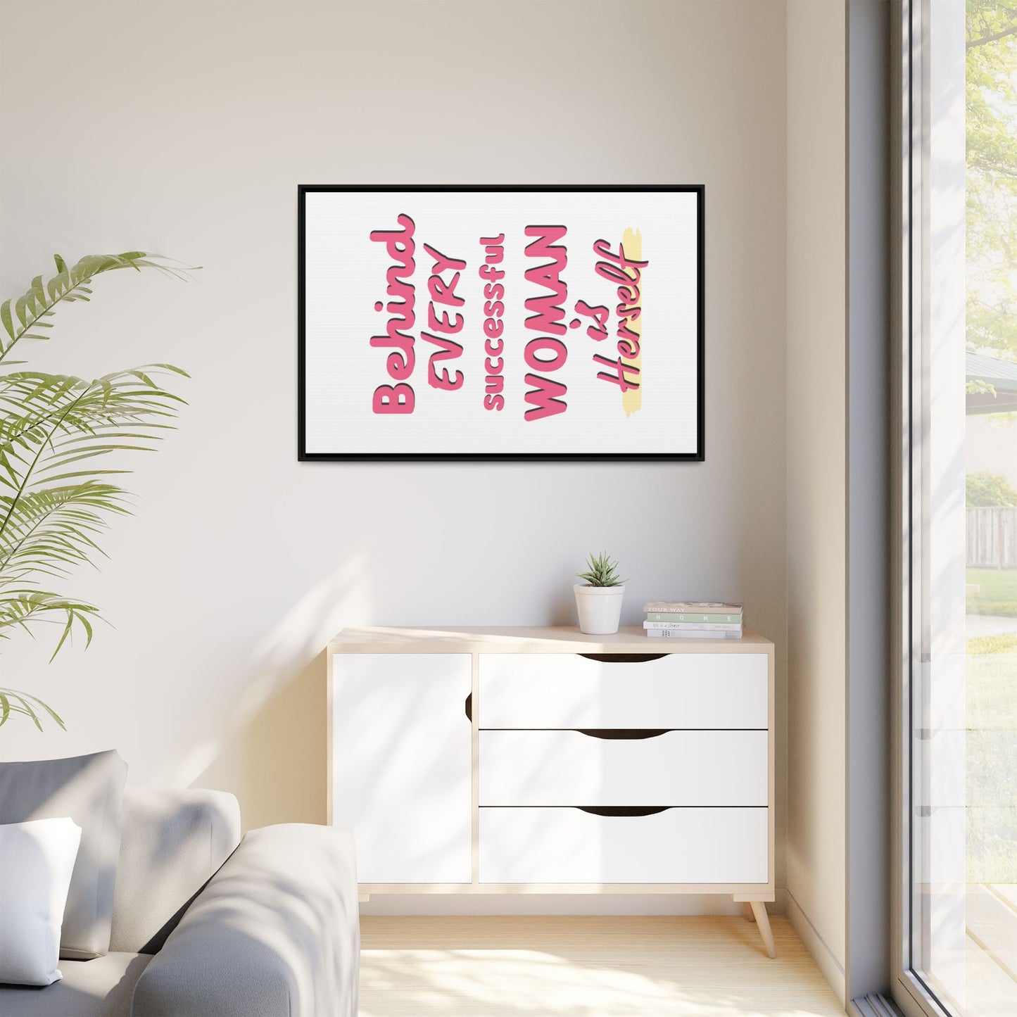 Matte Canvas, Framed (Multi-color)