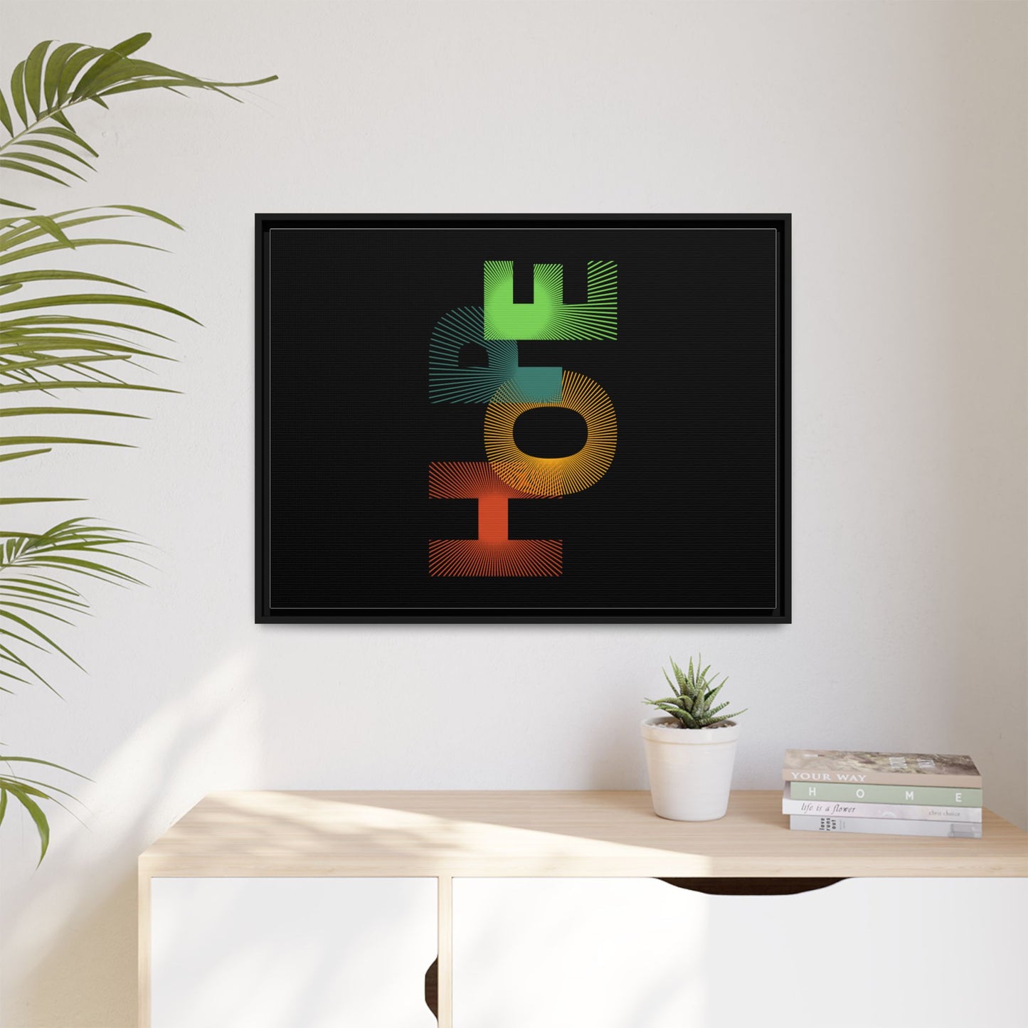 Matte Canvas, Framed (Multi-color)
