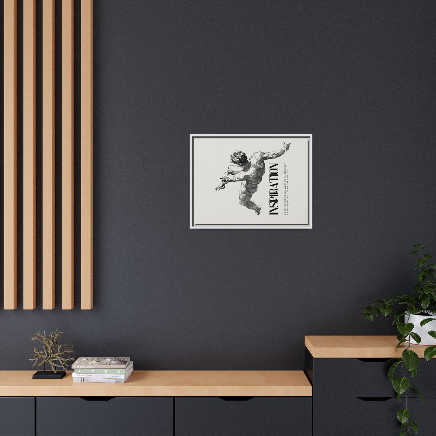 Matte Canvas, Framed (Multi-color)
