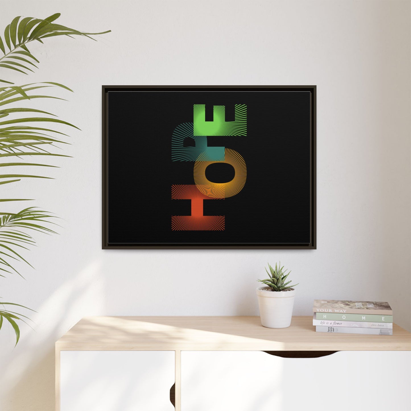 Matte Canvas, Framed (Multi-color)