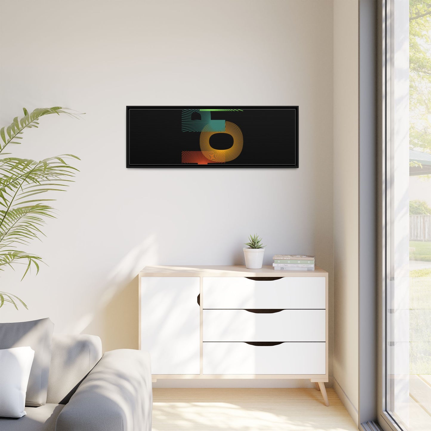 Matte Canvas, Framed (Multi-color)