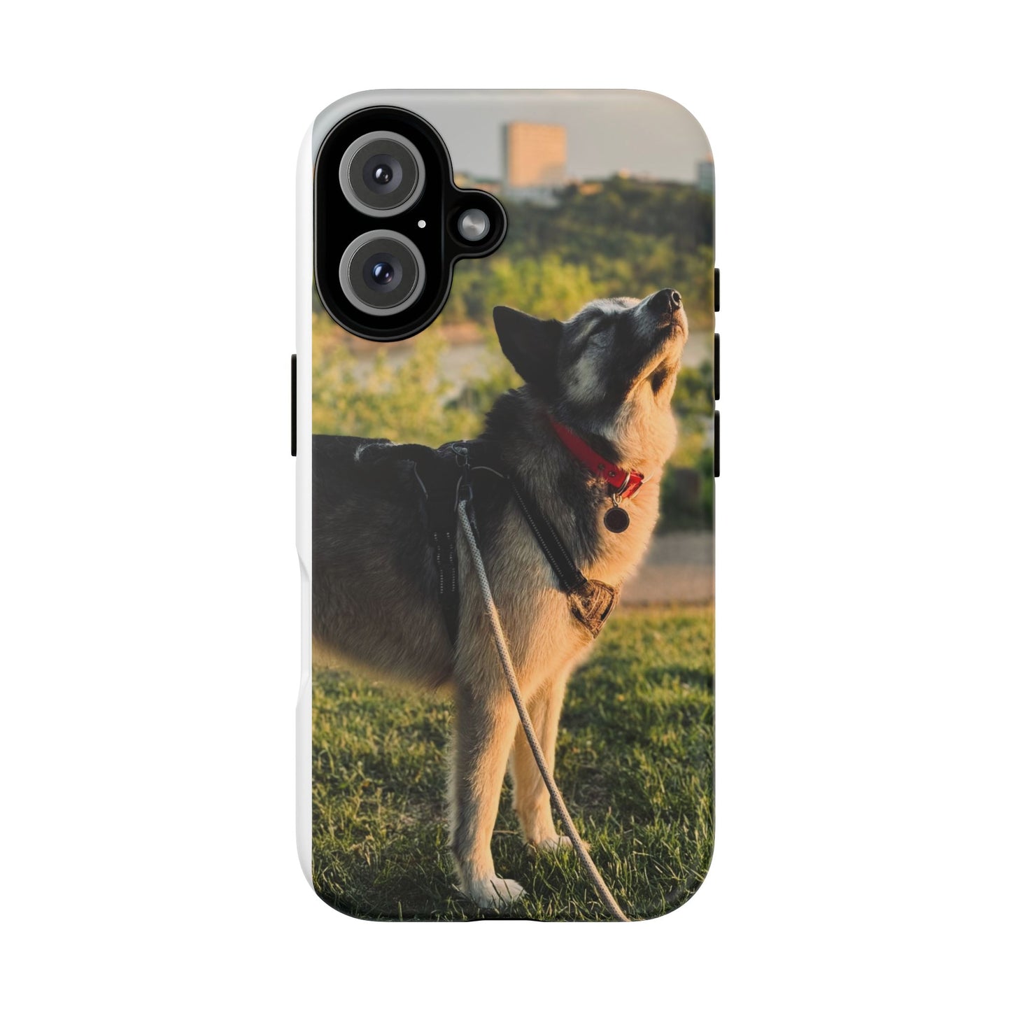 Dog Lovers Tough Phone Case, Pet Owner Gift, Customizable Dog Photo Case, Animal Lover Accessory, Durable Phone Cover