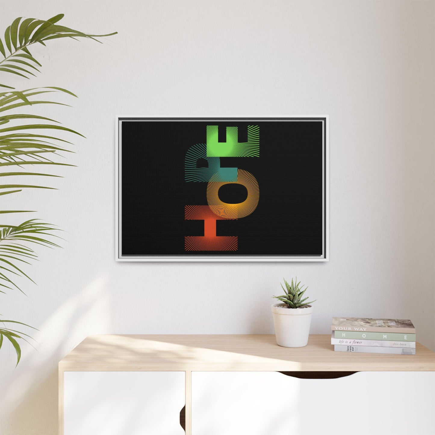 Matte Canvas, Framed (Multi-color)