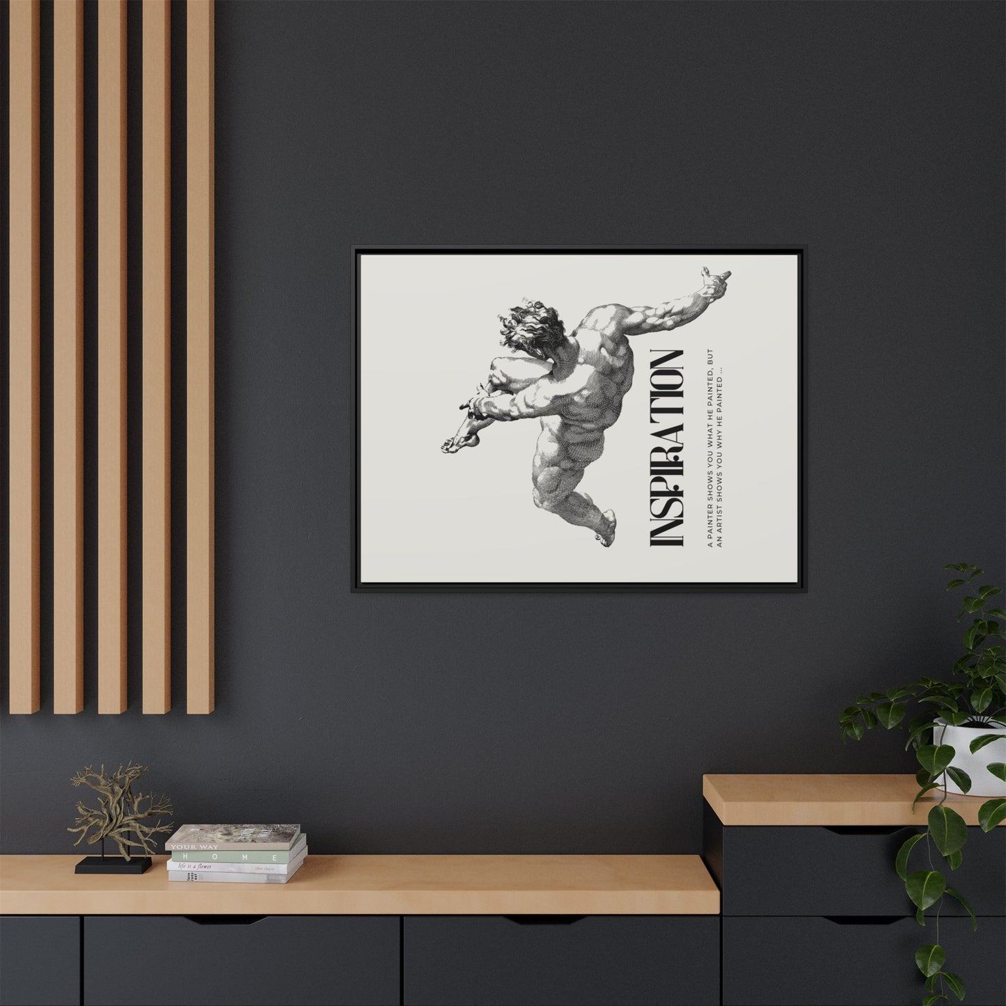 Matte Canvas, Framed (Multi-color)