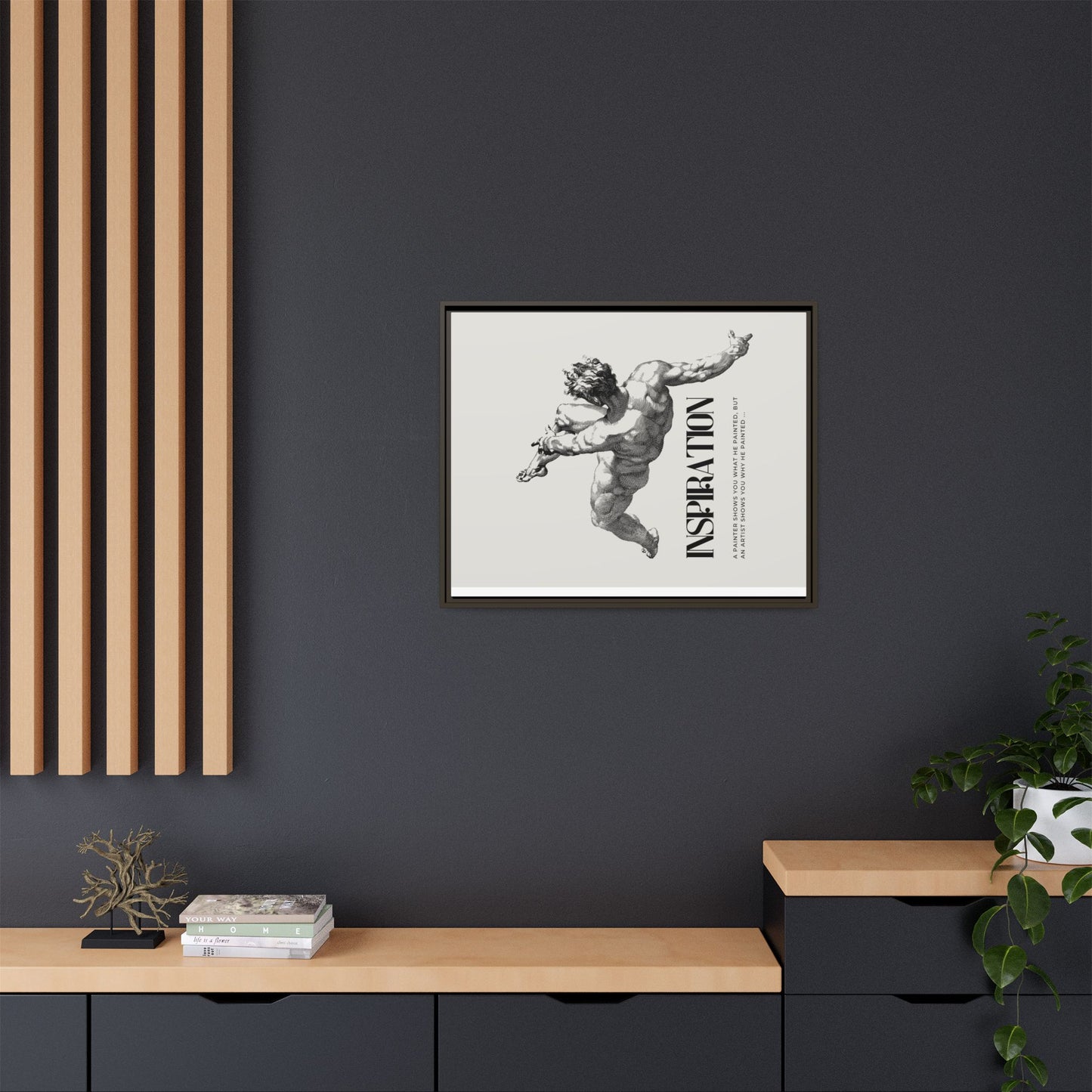 Matte Canvas, Framed (Multi-color)