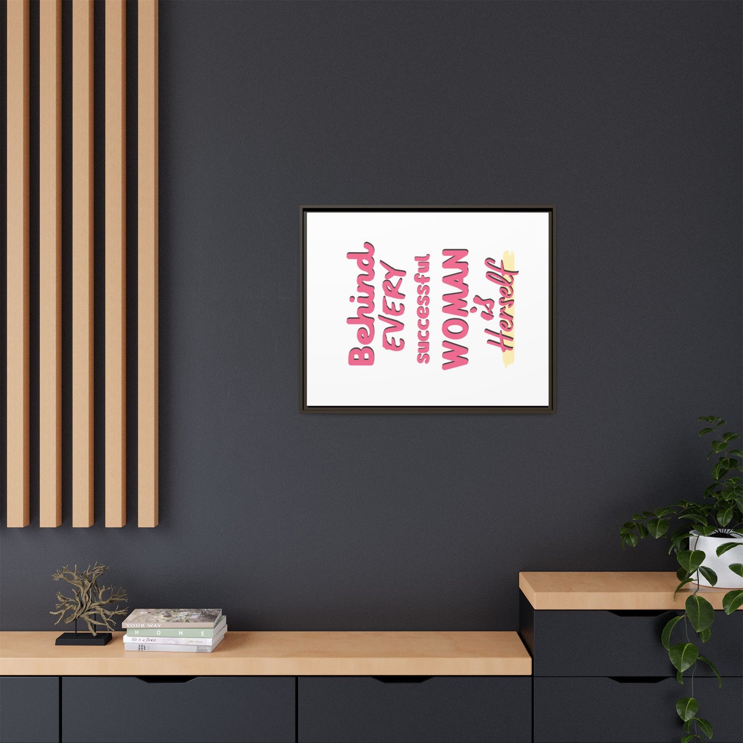 Matte Canvas, Framed (Multi-color)