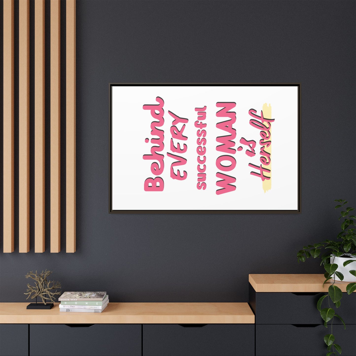 Matte Canvas, Framed (Multi-color)