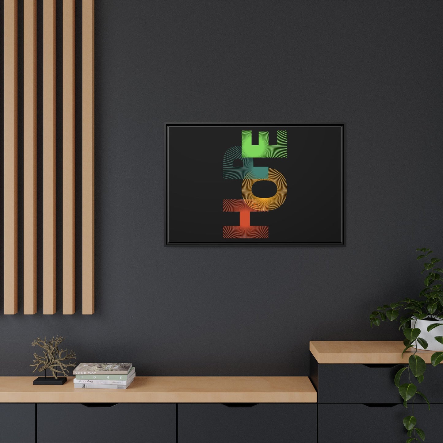 Matte Canvas, Framed (Multi-color)