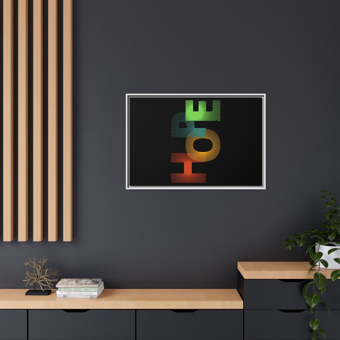 Matte Canvas, Framed (Multi-color)