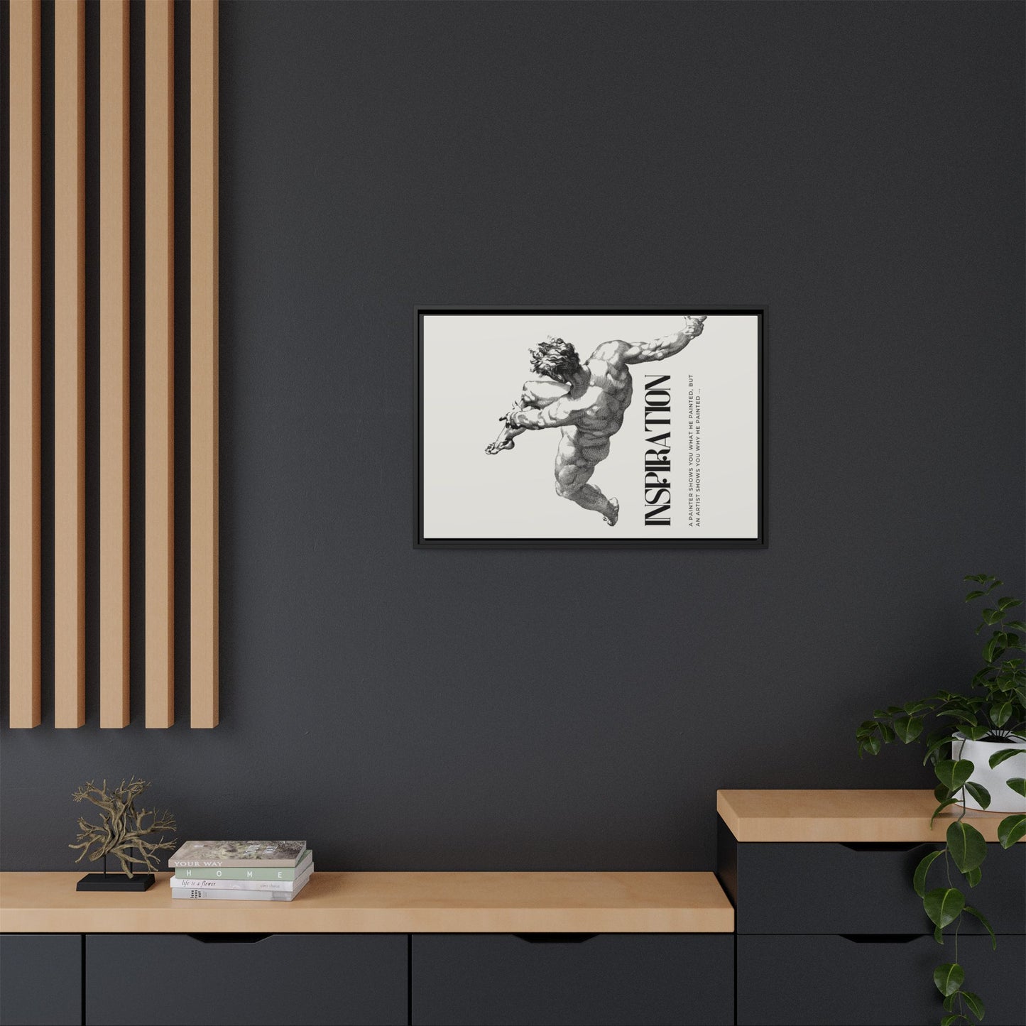 Matte Canvas, Framed (Multi-color)