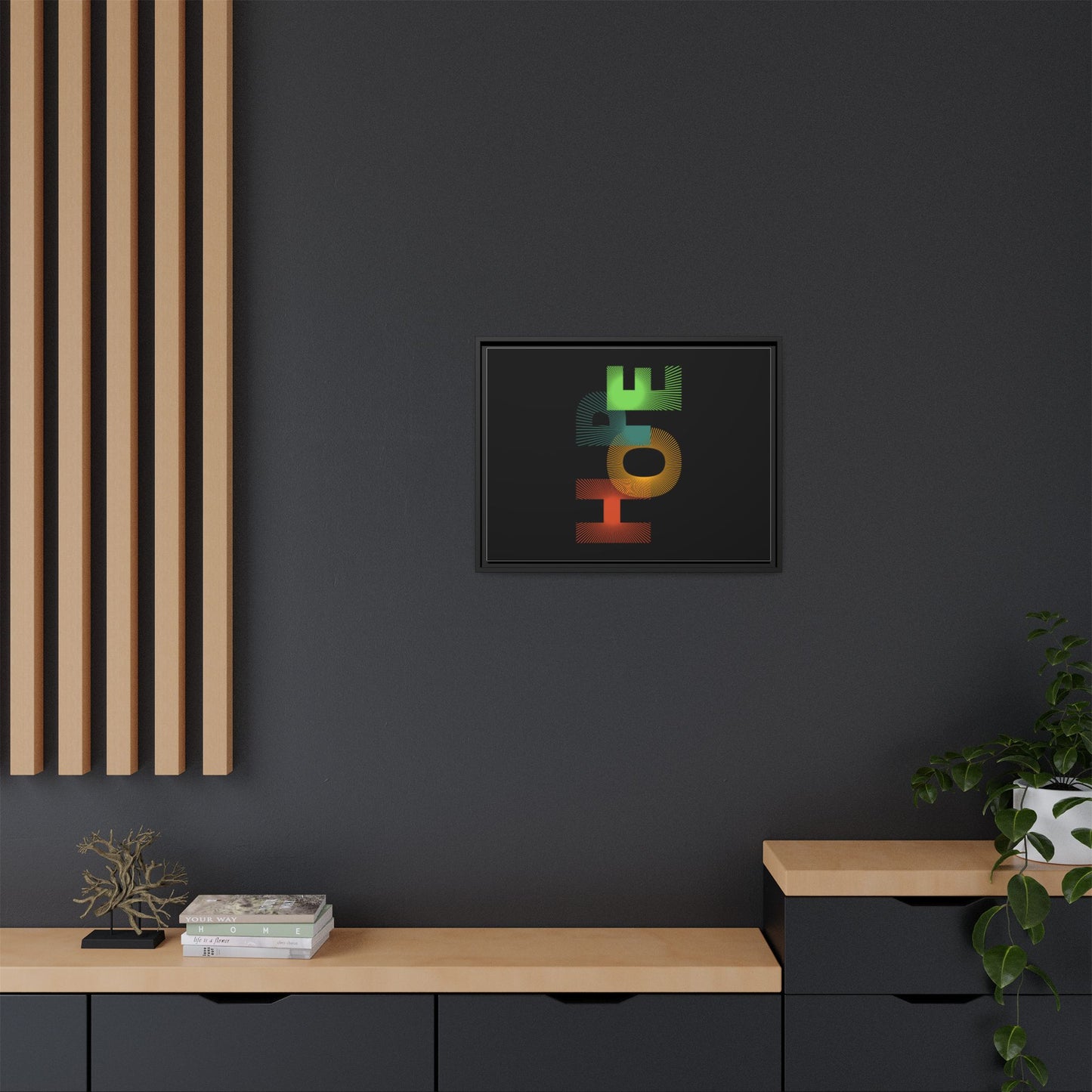 Matte Canvas, Framed (Multi-color)