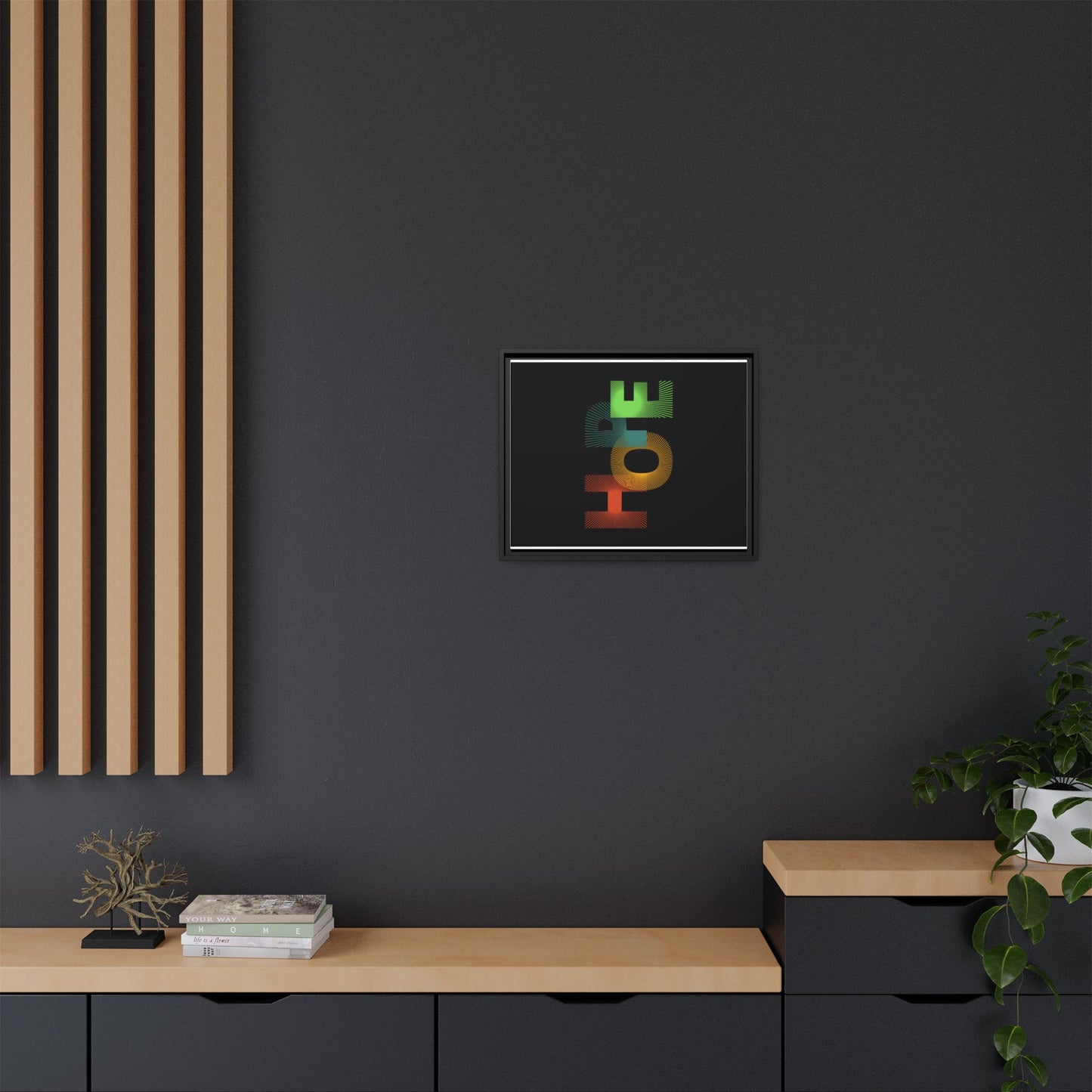 Matte Canvas, Framed (Multi-color)