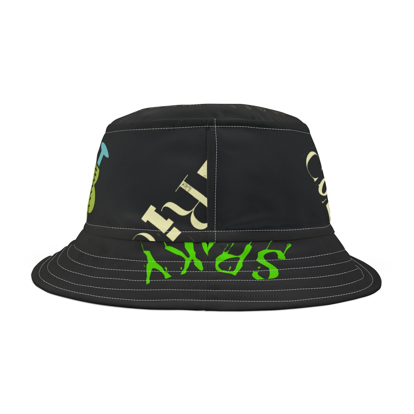 Halloween Bucket Hat, Spooky AOP Hat, Unique Gift for Fall, Trendy Hat for Costume Parties, Retro Style Headwear