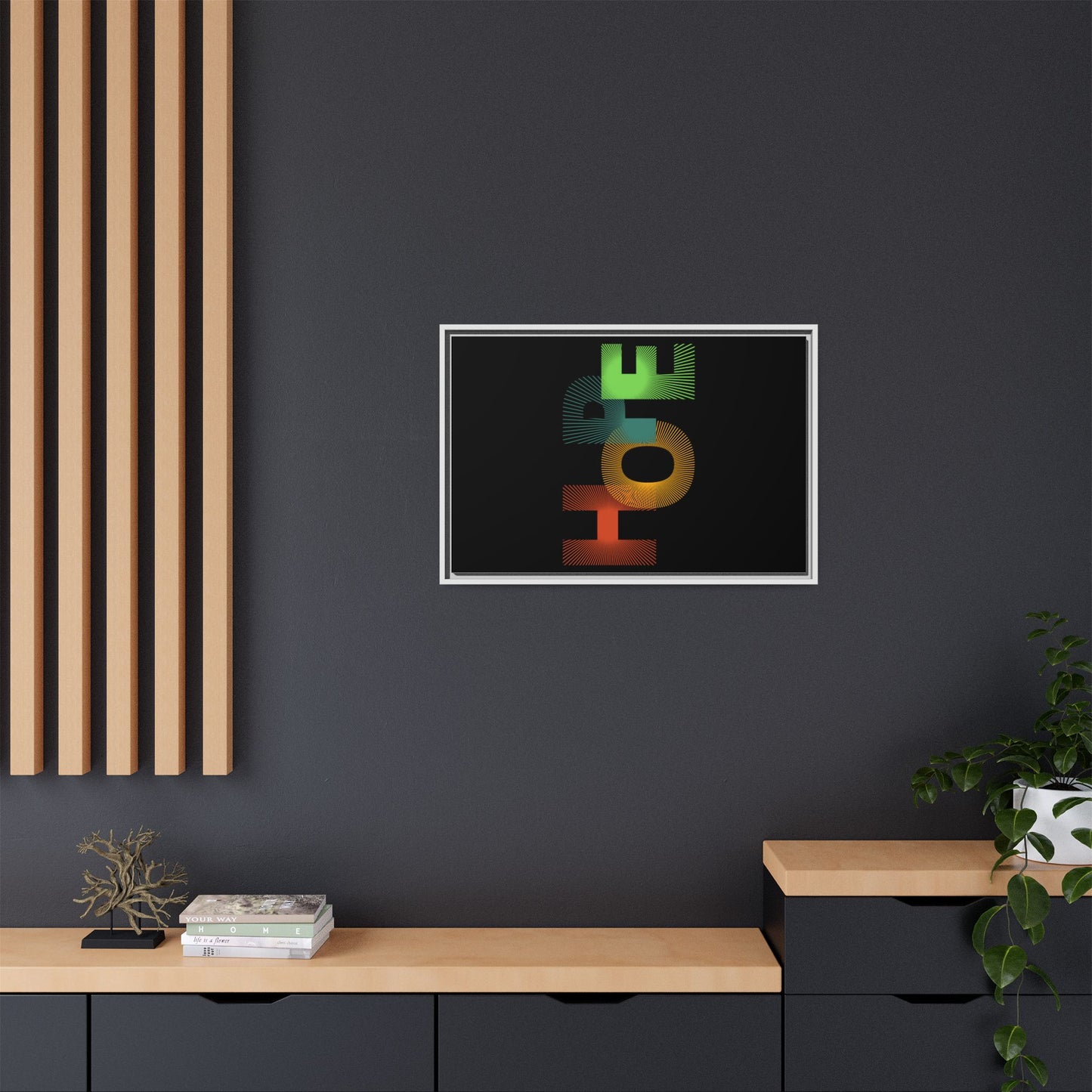 Matte Canvas, Framed (Multi-color)