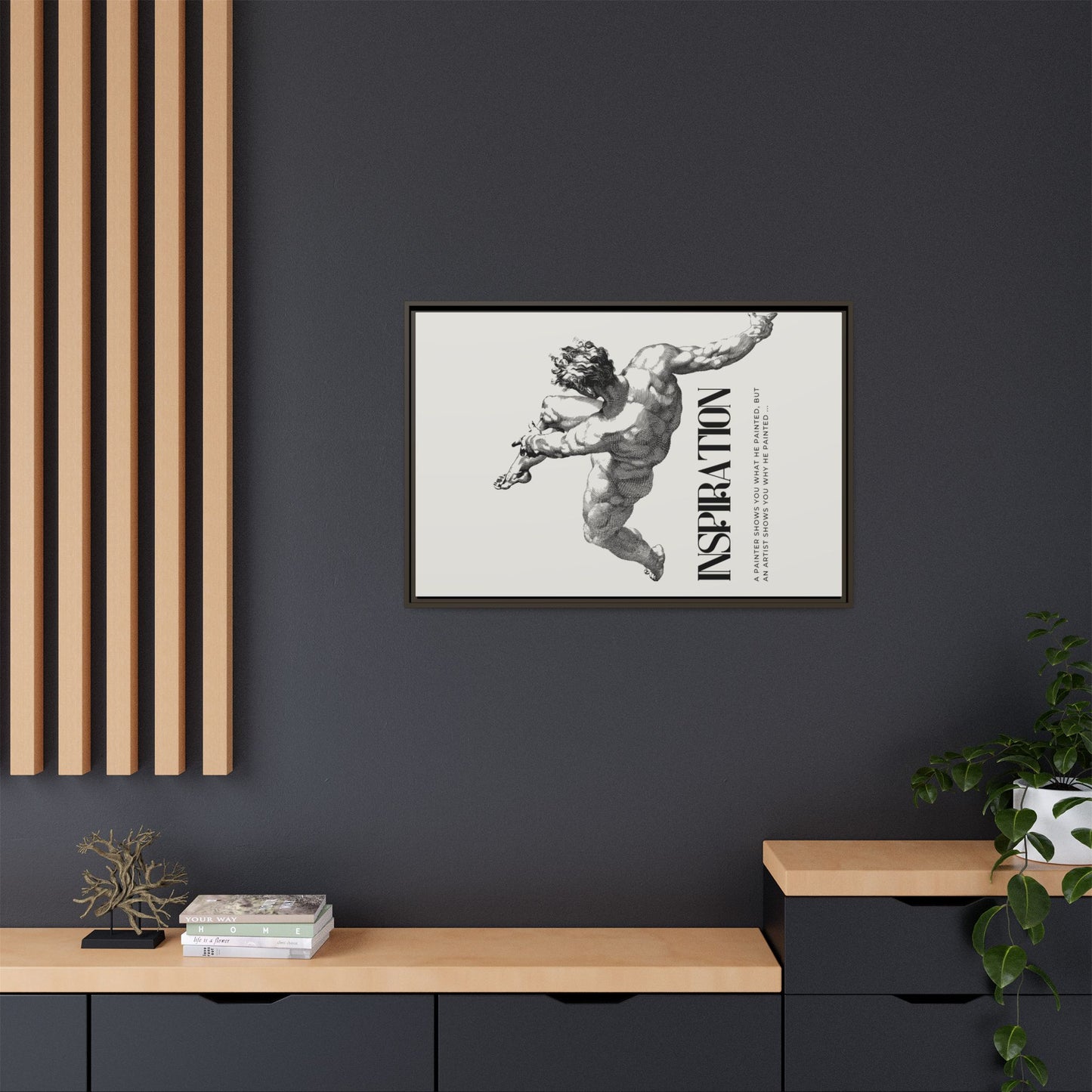 Matte Canvas, Framed (Multi-color)