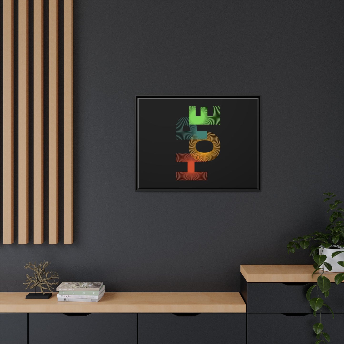 Matte Canvas, Framed (Multi-color)