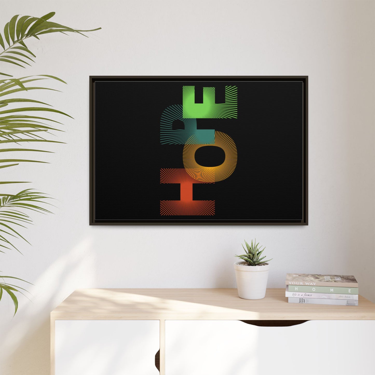 Matte Canvas, Framed (Multi-color)