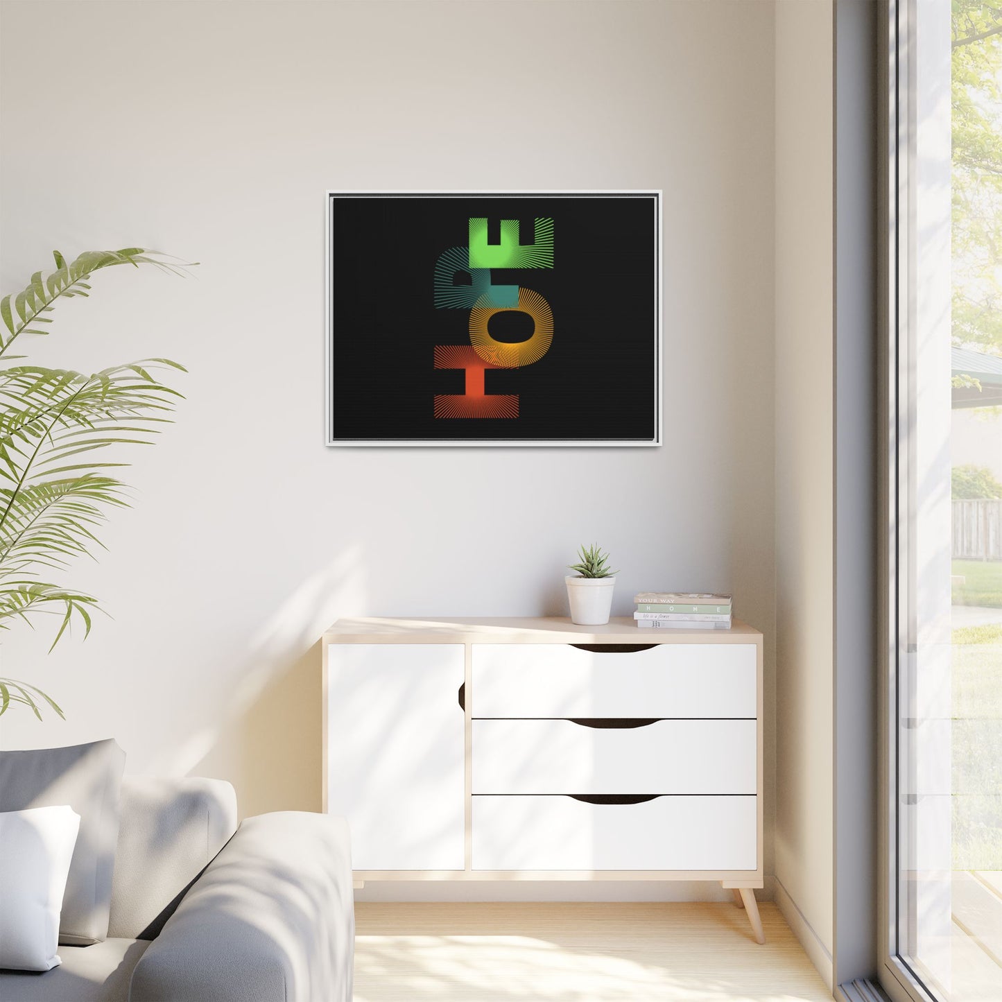Matte Canvas, Framed (Multi-color)