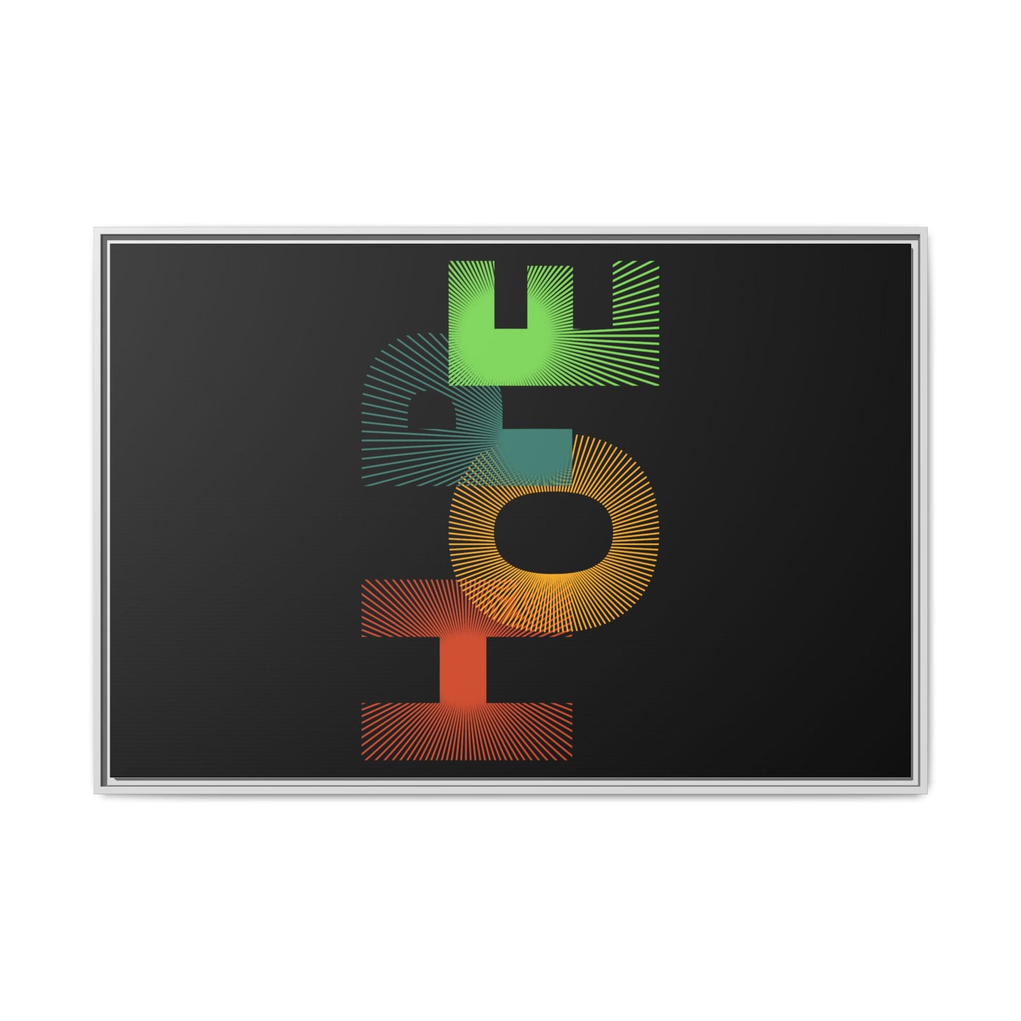 Matte Canvas, Framed (Multi-color)