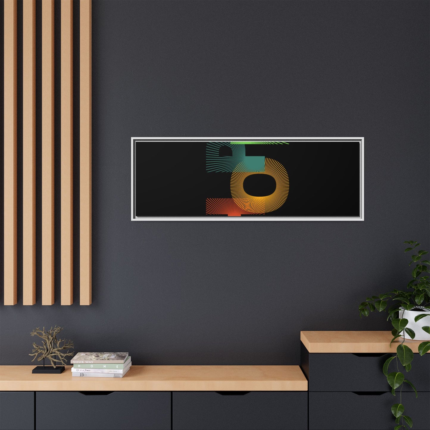 Matte Canvas, Framed (Multi-color)