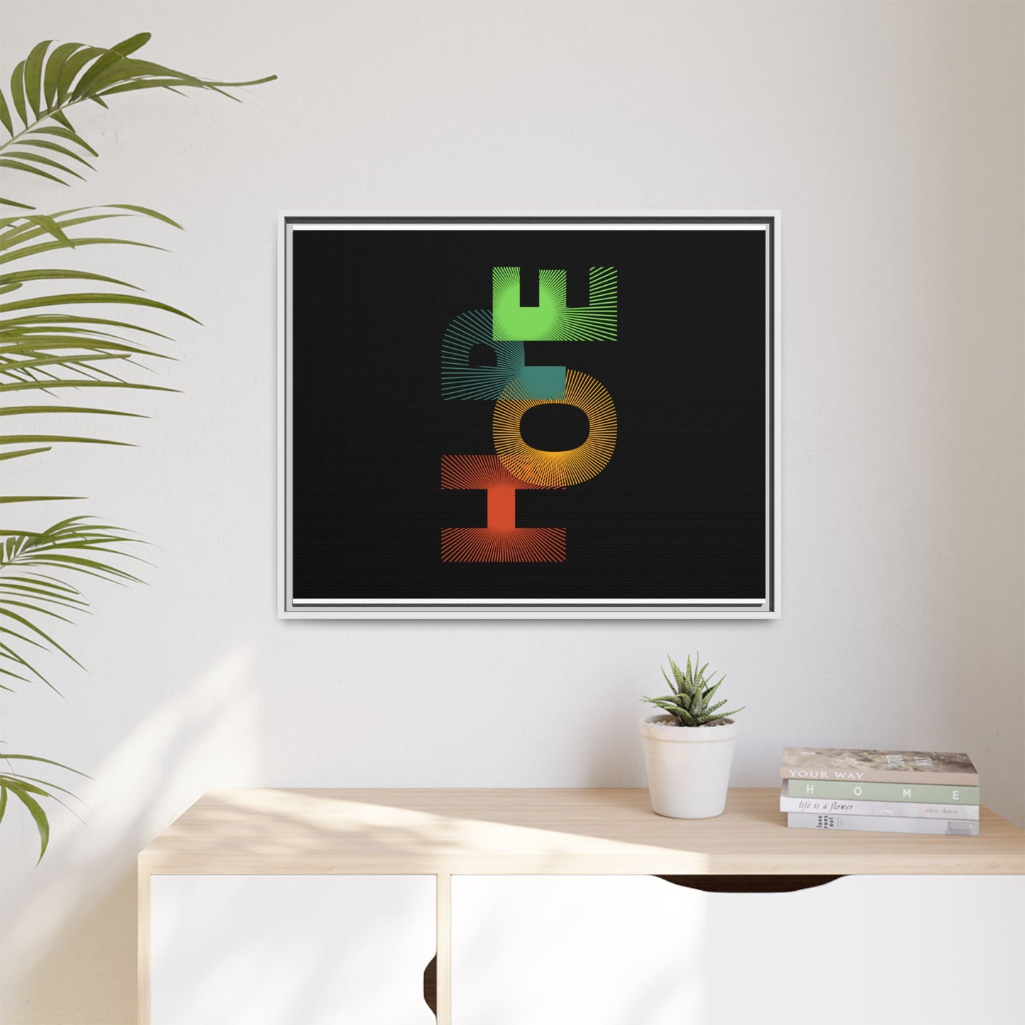 Matte Canvas, Framed (Multi-color)
