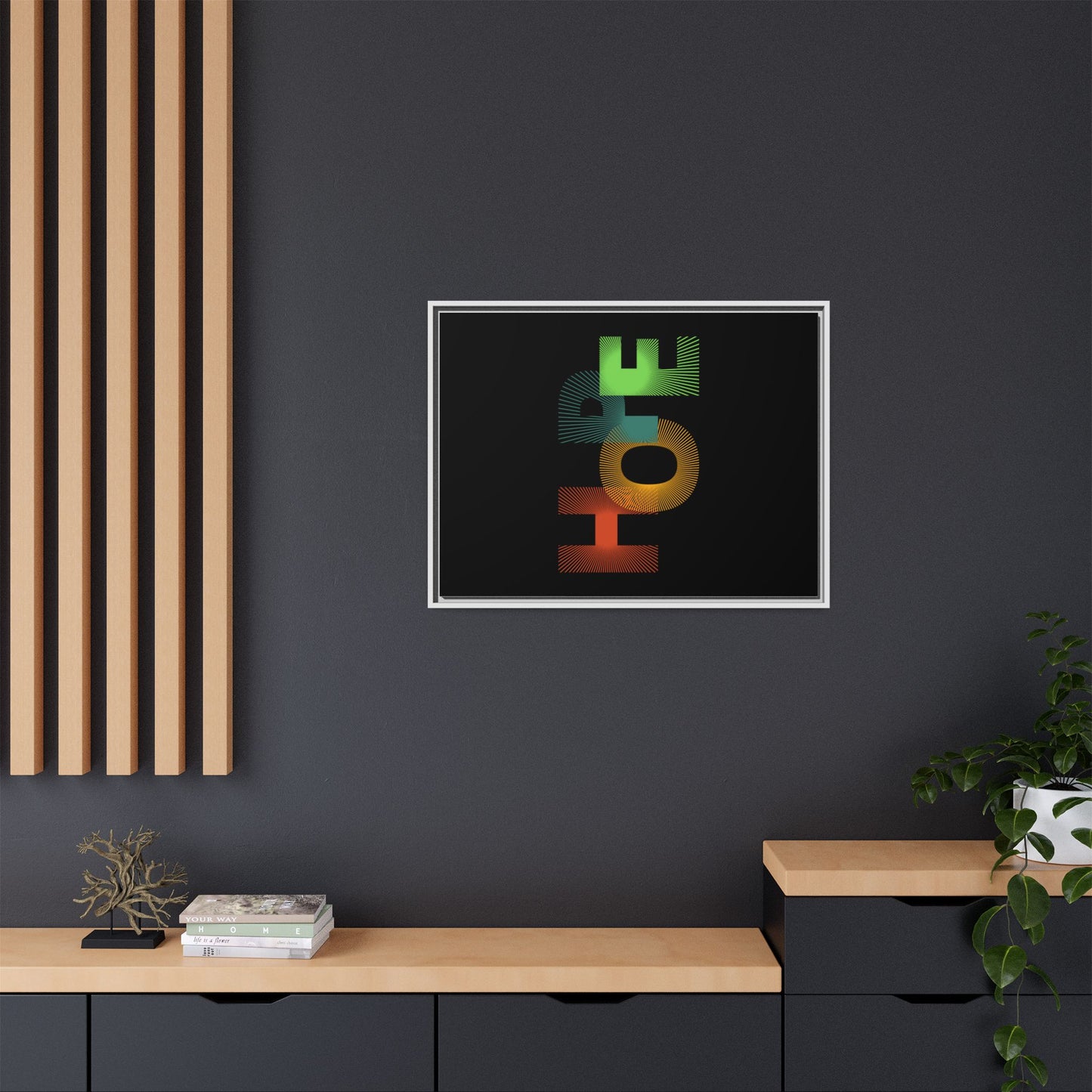 Matte Canvas, Framed (Multi-color)