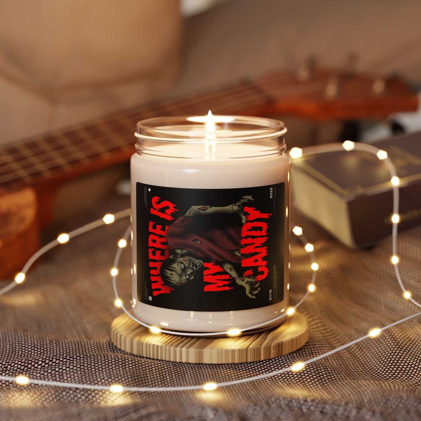 Creepy Halloween Candle, Halloween Decoration, Gift for Ghouls, Soy Wax Candle, Spooky Atmosphere