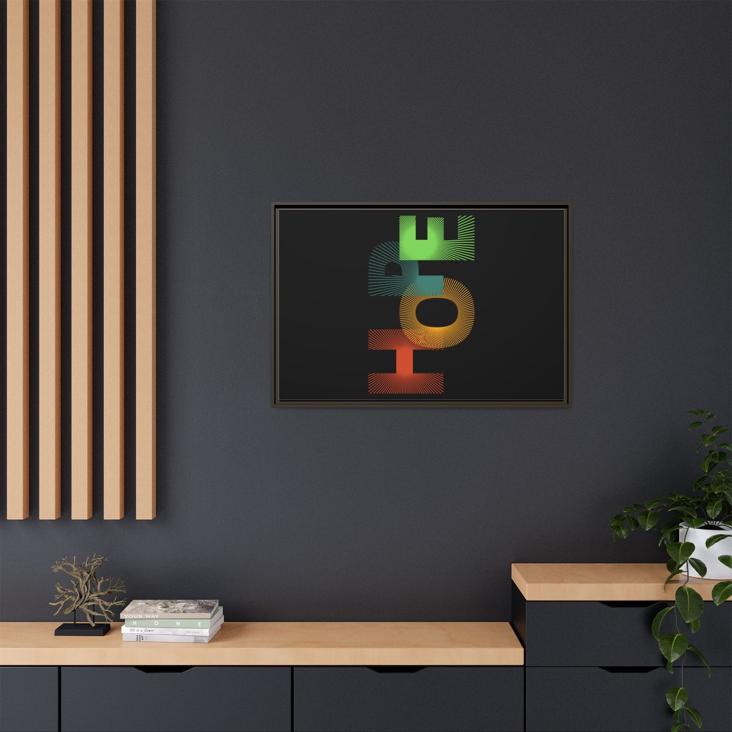 Matte Canvas, Framed (Multi-color)